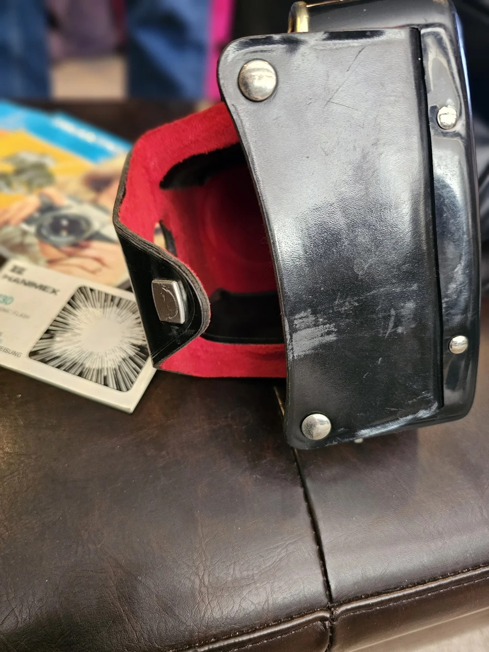 Vintage 35mm SLR Camera with Black Lenses